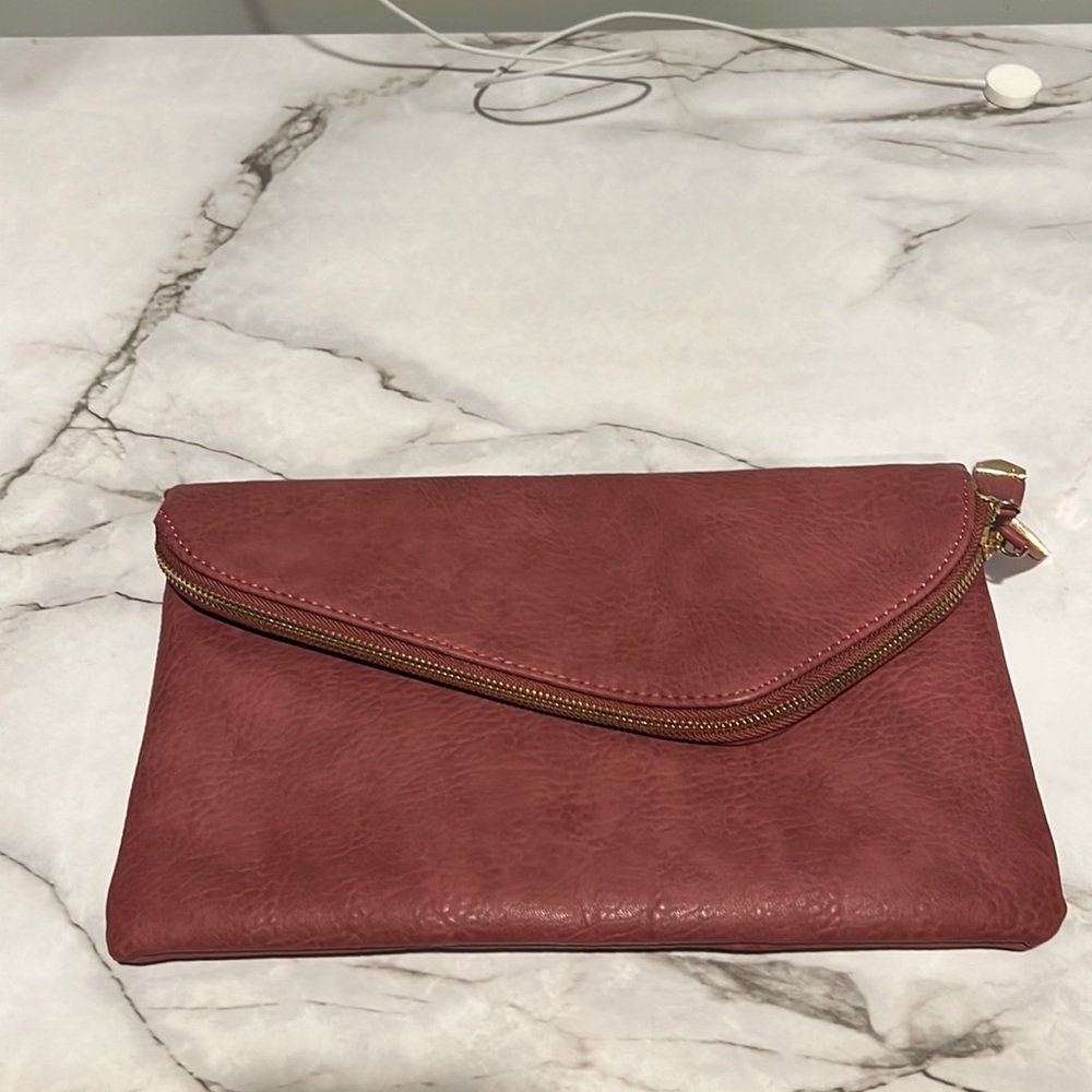 Maroon clutch/hand bag